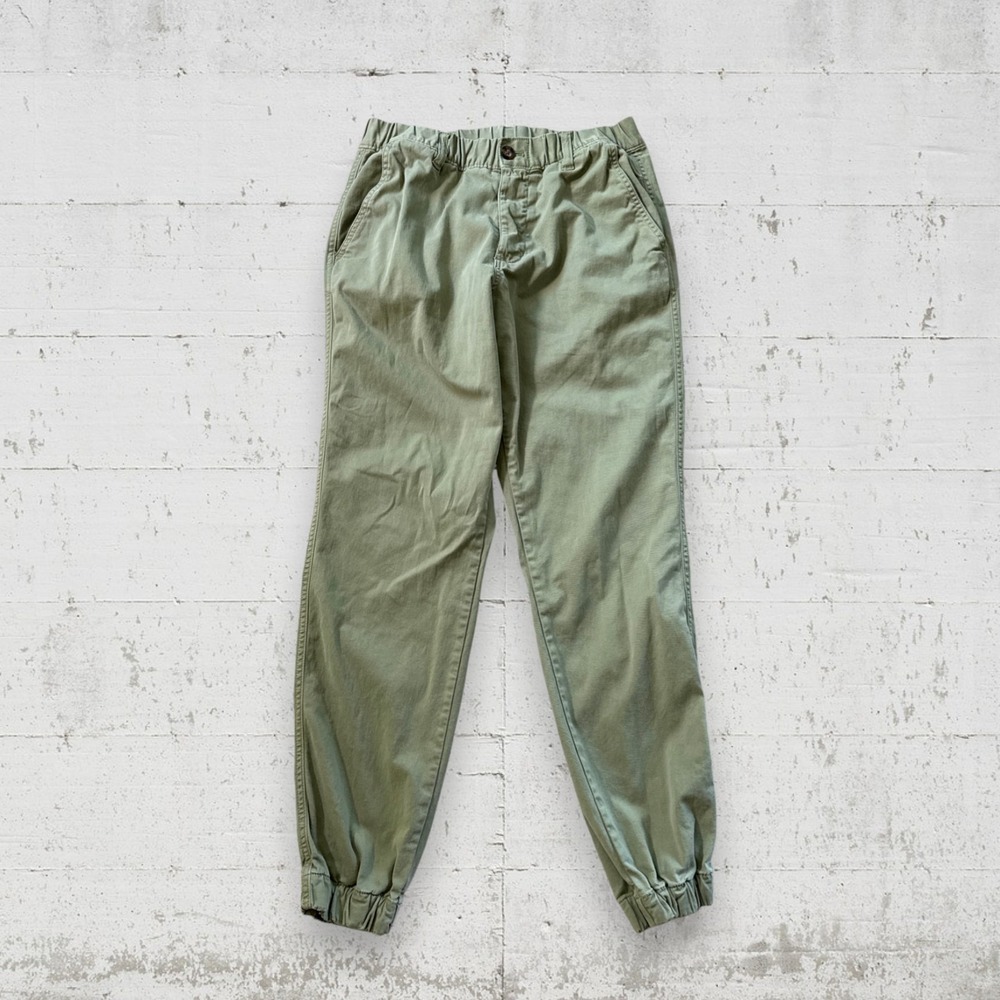 Bearbottom Men's Jogger Pants Sz M Regular Green Elastic Waist Casual Pants